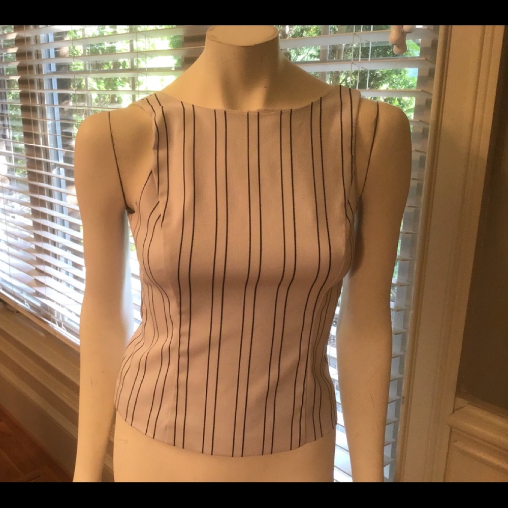 WHBM sleeveless blouse, great with a black blazer!